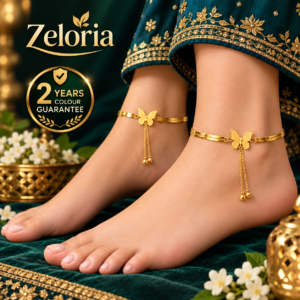(২ পিস) এক জোড়া – New 21k gold plated Butterfly snake Payel